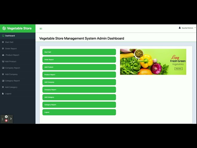 Vegetable Store Management System | Spring Boot Angular Project Tutorial | Spring Boot CRUD Project