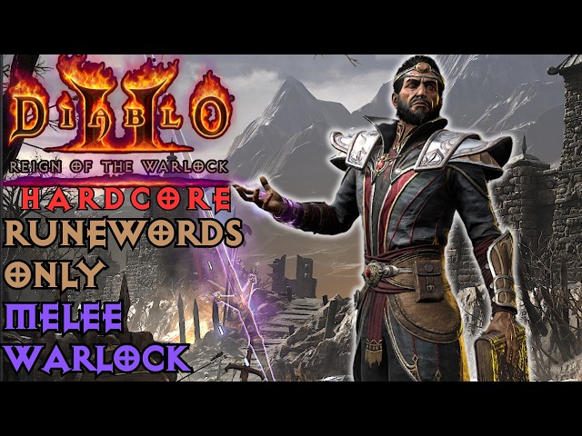 How Broken Are Runewords with Warlock? - 1-Hell SSF Hardcore Melee Warlock - Diablo 2 Resurrected