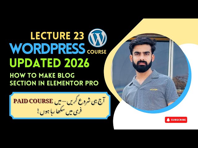 How to Make Blog Section in Elementor Pro | Posts Widget Tutorial #blogsection 