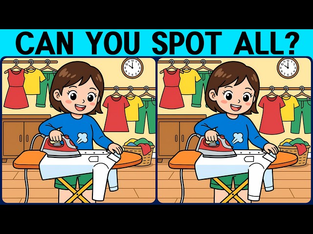 [Spot the Difference Brain Training] Find them all and prove your smartness.