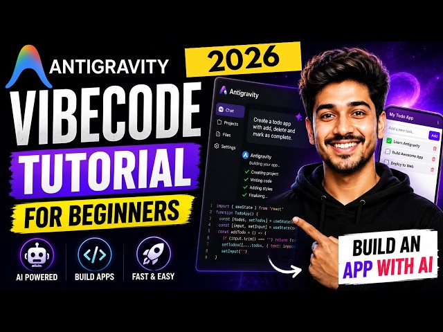 Google Antigravity Vibe Coding Tutorial for Beginners – Build an App with AI