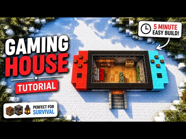 I Built the COOLEST Gaming House in Minecraft! 🎮🏠