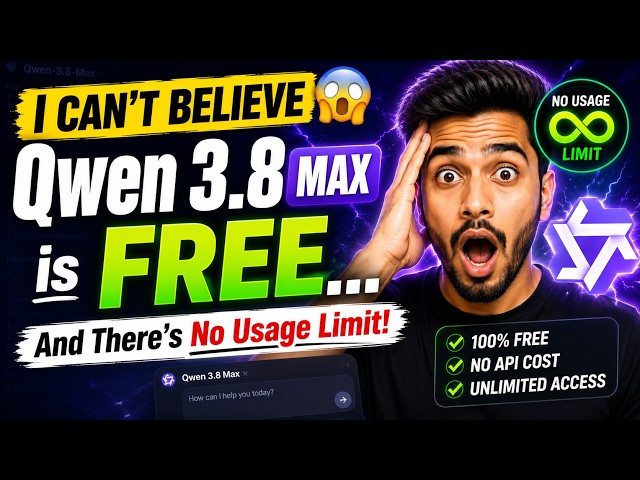 I Can't Believe Qwen 3.8 Max is FREE... And There's No Usage Limit!