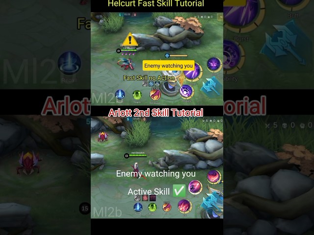 Helcurt And Arlott Tutorial Mobile legends #ml2b #tutorial #shorts