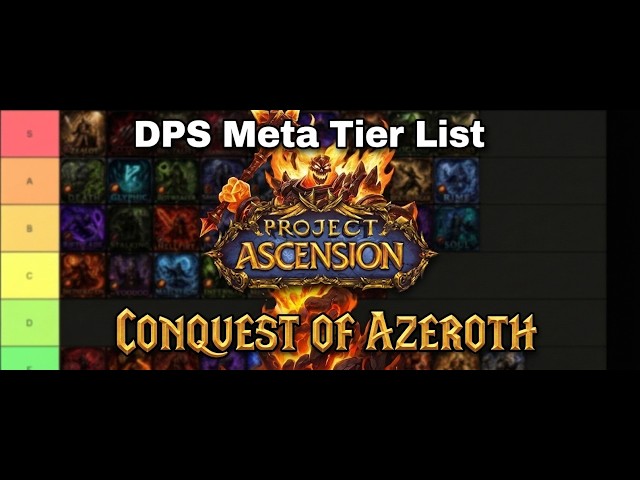 PvE DPS Meta Tier List | Molten Core | Conquest of Azeroth | Ascension WoW