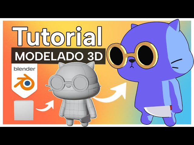 How to Make a 3D Character for Beginners in Blender! Anime Modeling Tutorial in Spanish