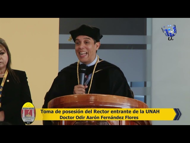 UTV | Discurso de posesión del rector de la UNAH, Doctor Odir Fernández