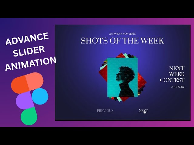 CREATE ADVANCE IMAGE SLIDER ANIMATION IN FIGMA | beginner tutorial| design| UIUXDESIGN