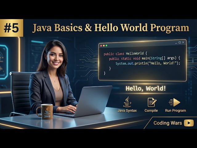 Java Tutorial for Beginners 🔥 | First Program (Hello World) Step by Step in Hindi
