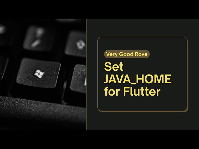Set JAVA_HOME for Flutter Using Android Studio JDK (Windows Setup)