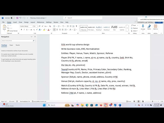 FIFA Sample Schema
