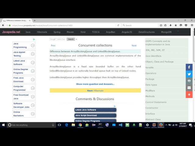 Difference between ArrayBlockingQueue and LinkedBlockingQueue. | javapedia.net