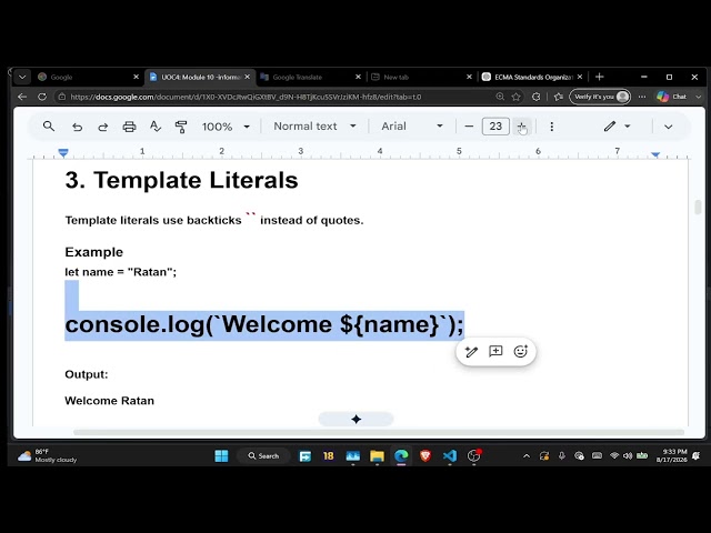 UOC-4 MODULE 10 - Modern JavaScript (ES6+)