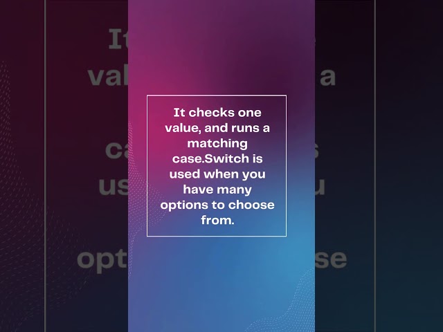 What is Switch in C++? | Easy Example