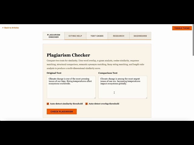 Happy Friday! I have been updating my Plagiarism Checker tool. #API #Python #AgenticAI #NLP
