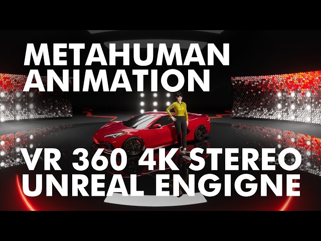 Metahuman Animation VR 360 4k stereo