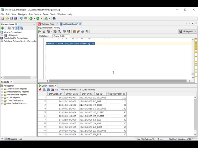 34  İntersect,Union ve Minus