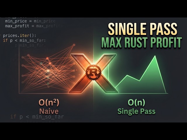 Single Pass Algorithm for Maximum Stock Profit | Rust