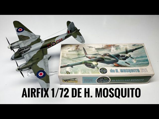 I build the vintage Airfix 1/72 scale Mosquito from 1972.
