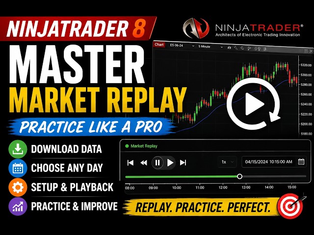 💕How to Use NinjaTrader 8 Market Replay | Download Replay Data & Practice Futures Trading (2026)