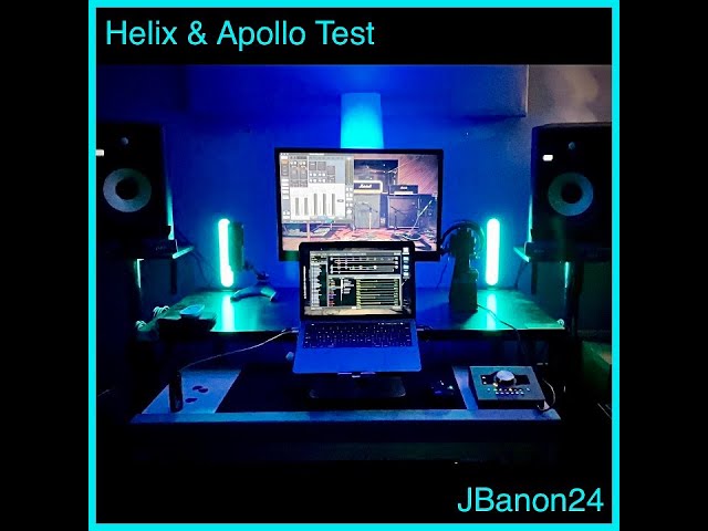 Line 6 Helix & Universal Audio Apollo Test Setup