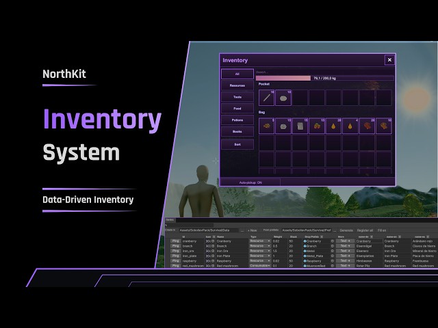 NorthKit: Inventory System - Free Data-Driven Inventory for Unity (URP)
