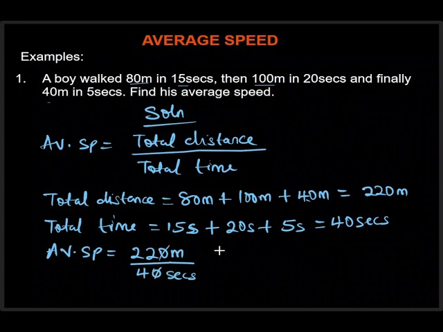 #73 Average Speed | Formula, Examples & How to Calculate Average Speed
