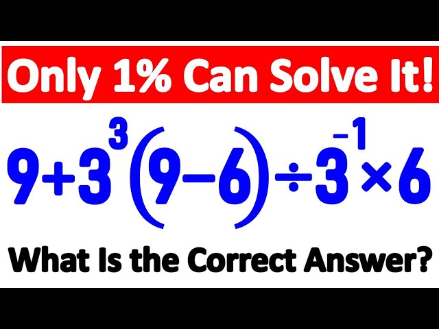 Don't Rush! That's Why 99% of People Get It WRONG! Can You Solve It? 🤔🔥