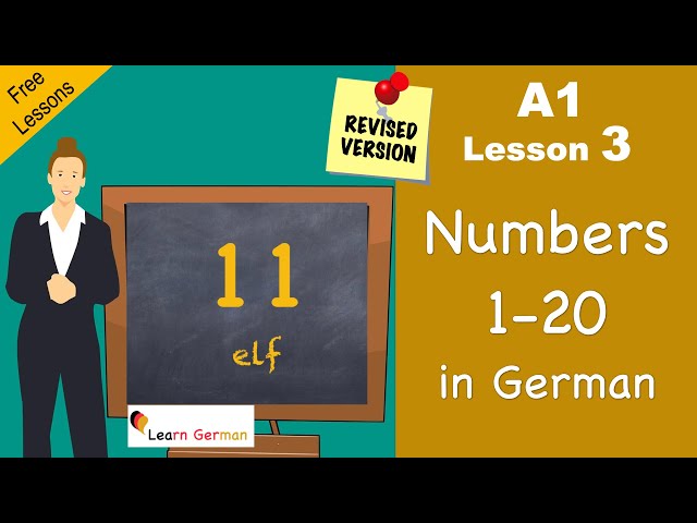 A1 - Lesson 3 | Numbers 0-20 | Zahlen | Revised | German for beginners | Learn German