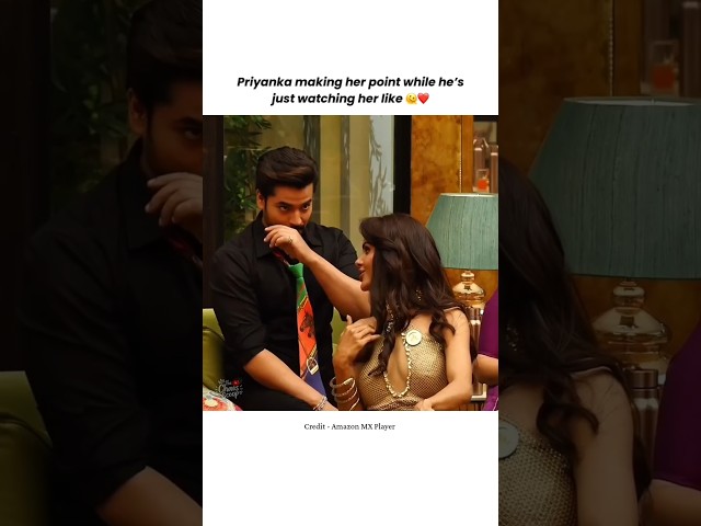 Priyanka Arguing & Him Just Watching ❤️ #priyankachaharchoudhary #gautamgulati #riseandfall #viral