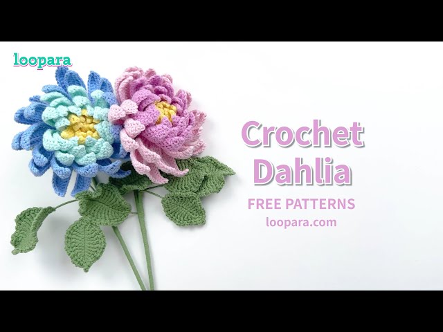 Crochet Dahlia Flower Tutorial - Free Pattern