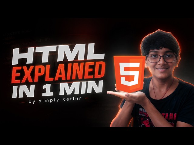 HTML explained in 1 min!!🔥🔥