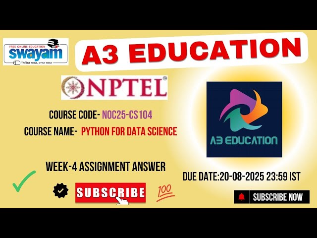 NPTEL Python for Data Science Week 4 Assignment Answers | noc25-cs104 IIT Madras