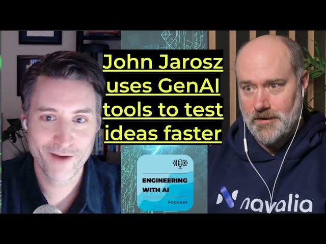 John Jarosz uses GenAI to test ideas faster