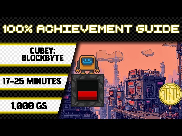 Cubey: Blockbyte 100% Achievement Walkthrough * 1000GS in 17-25 Minutes *