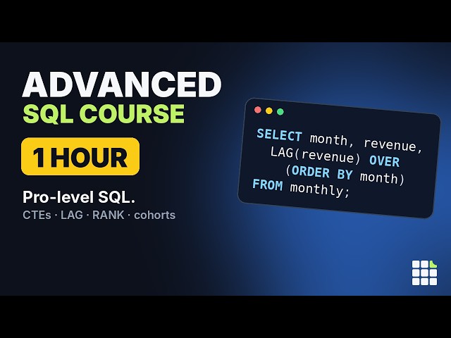 Advanced SQL Tutorial: CTEs, Window Functions & Interview Problems