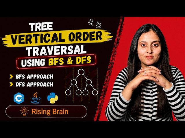 Vertical Order Traversal of Binary Tree | BFS & DFS Approach | Java, Python, C++
