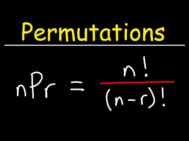 Permutations - In How Many Different Ways can Four People Finish a Race?