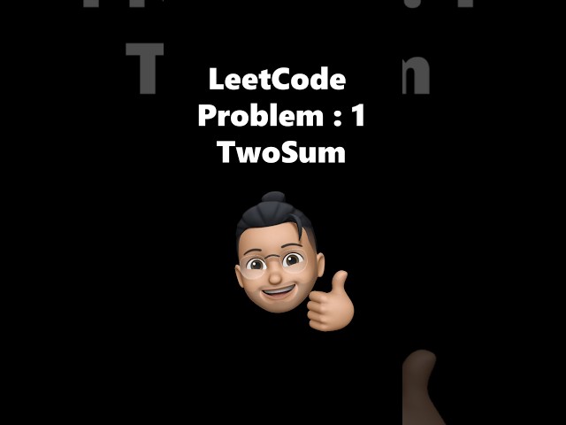 LeetCode Problem statement 1 TwoSum Easy Python #shorts #trending #viral