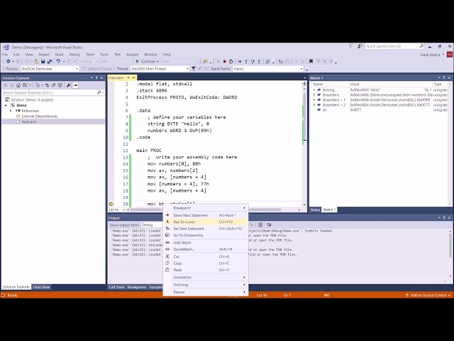 MASM Assembly Language Programming Tutorial:  A Closer Look at Arrays