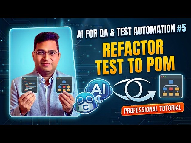 Refactor Playwright Test to POM with AI | AI for QA & Test Automation #5