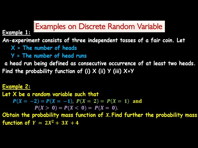 Probability Mass function Solved Problems | Discrete Random Variable with Detailed Steps| Part 1