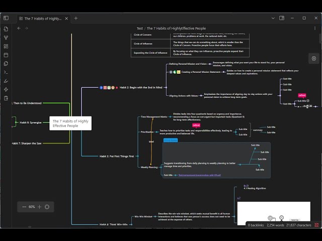 How to use markmind of obsidian mindmap plugin