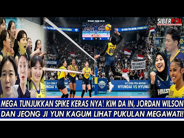 MEGA SHOWS OFF HER POWERFUL SPIKE🔥KIM DA IN, JORDAN WILSON & JEONG JI YUN AMAZED BY MEGAWATI’S HITS!