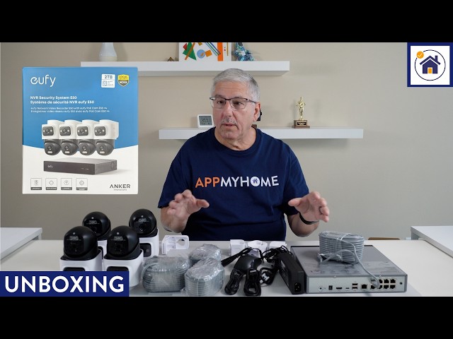 UNBOXING eufy Security 4K PoE NVR System E50 4 Cam Kit 2K Fixed 4K PTZ 2 TB HDD Easy Setup