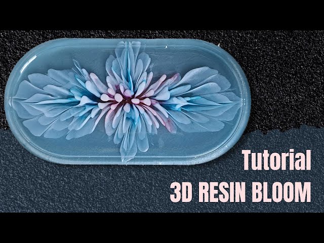 Simple 3D RESIN BLOOM Tutorial on Trinket Tray - Beginners Friendly Technique