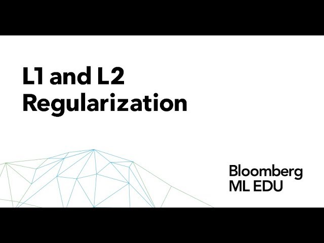 6. L1 & L2 Regularization