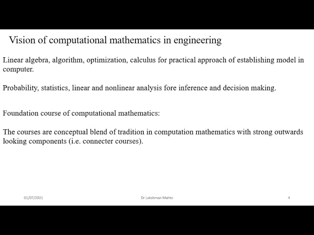 Importance of Computational Mathematics