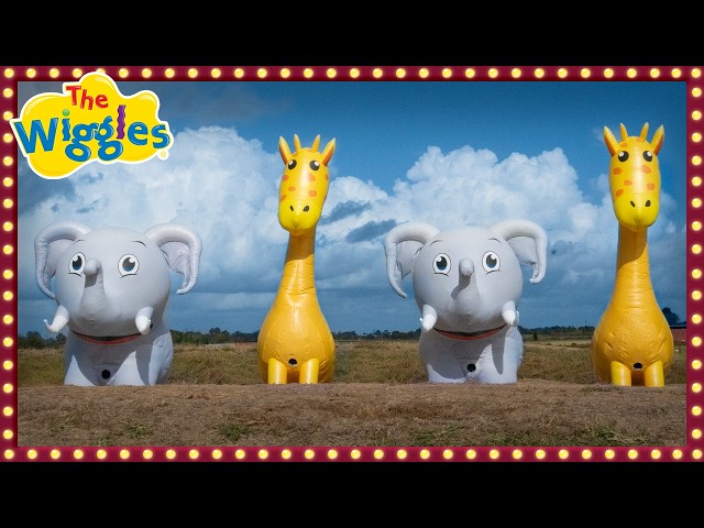 Inflatable Animals 🦒🐘 The Wiggles 🐅 Fun Animal Song for Kids