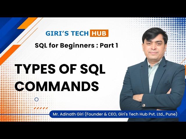 SQL Tutorial for Beginners | Part 1 | Types of SQL Commands | Learn SQL from Scratch